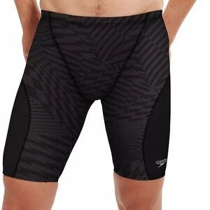 NEW! Speedo Men's Eco Pro LT Printed Slice Jammer Short - Deep Storm - 34 (M)